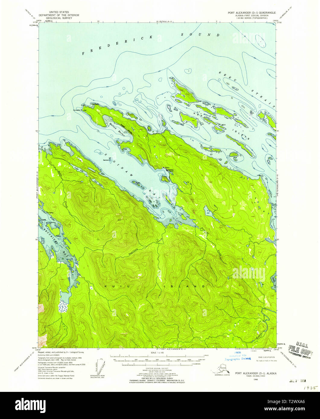 Map of port alexander hires stock photography and images Alamy