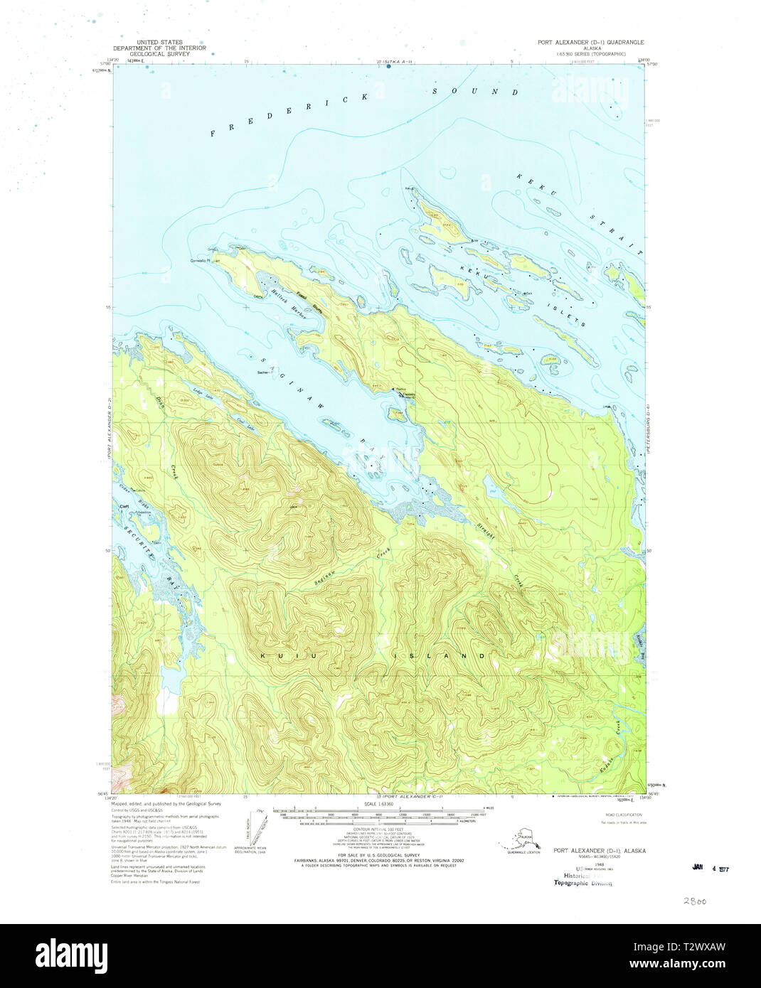 Map of port alexander hires stock photography and images Alamy