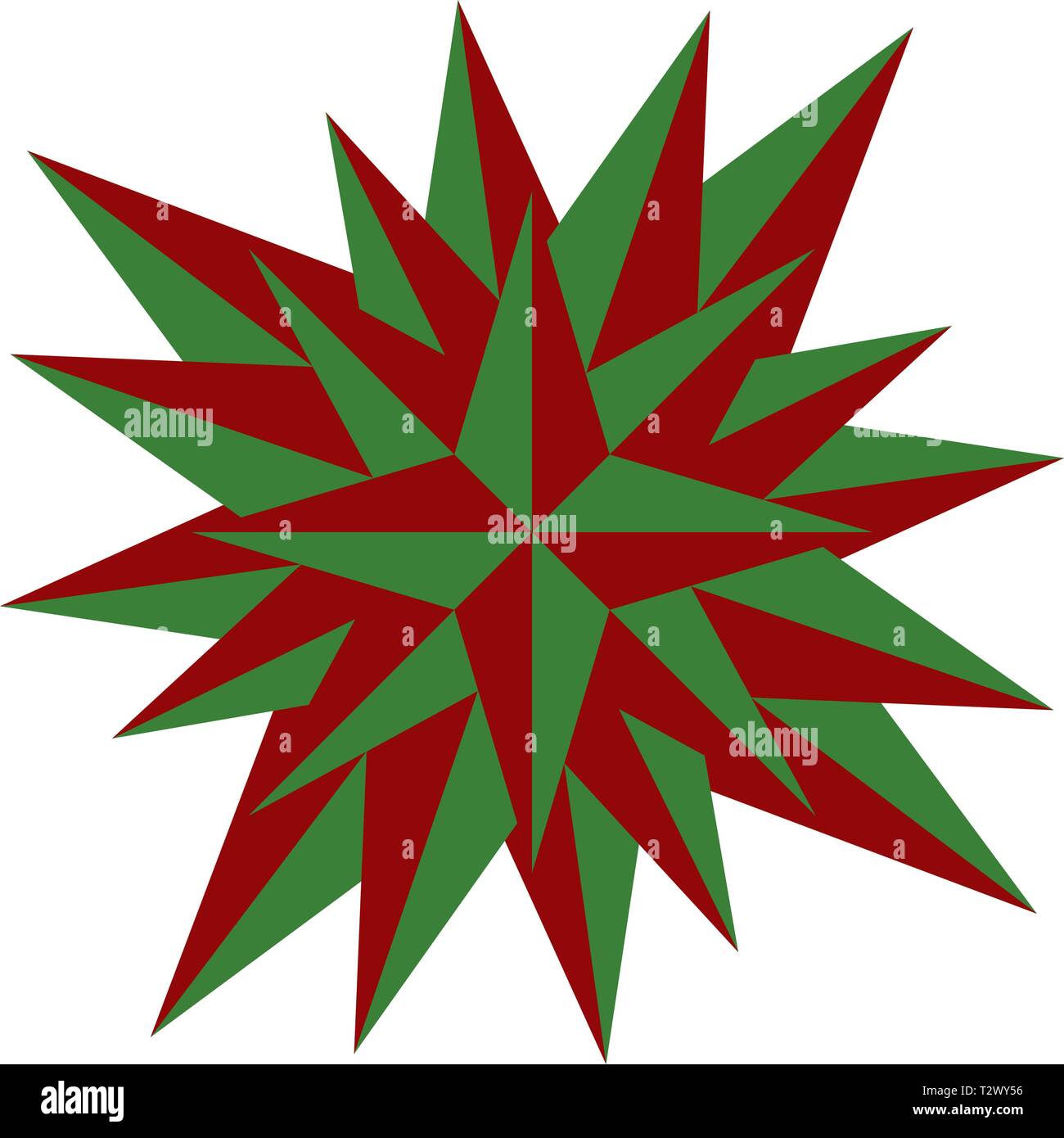 Christmas star vector illustration - Holdiay decoration Stock Vector ...