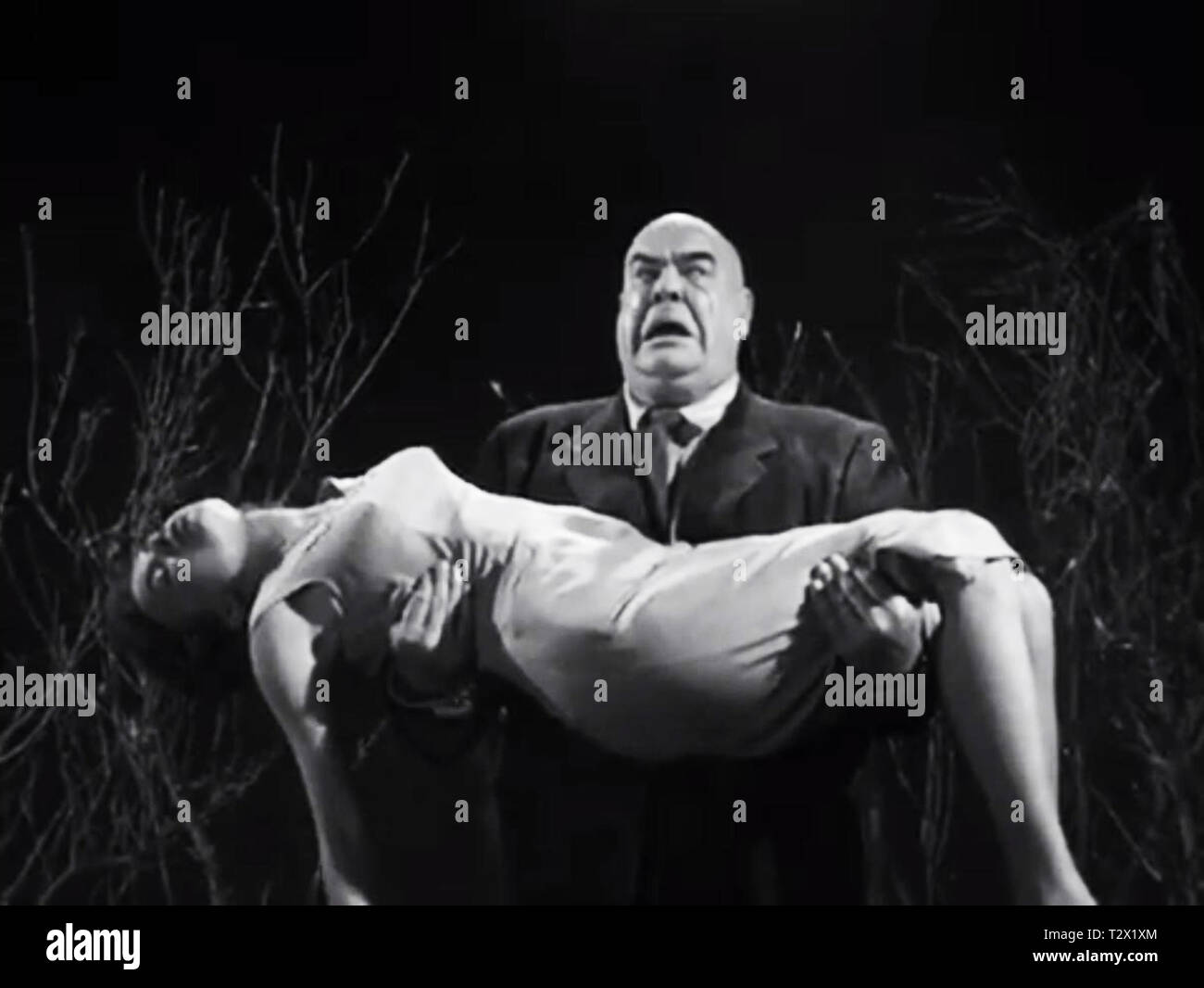 Tor Johnson in Plan 9 from Outer Space by Ed Wood Stock Photo