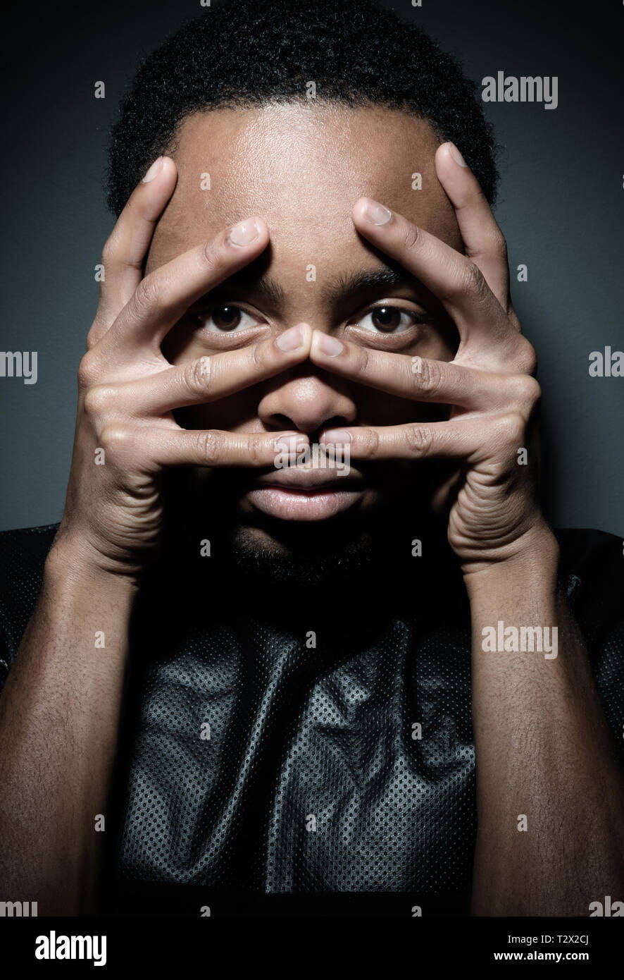 portraits of a young black men Stock Photo - Alamy
