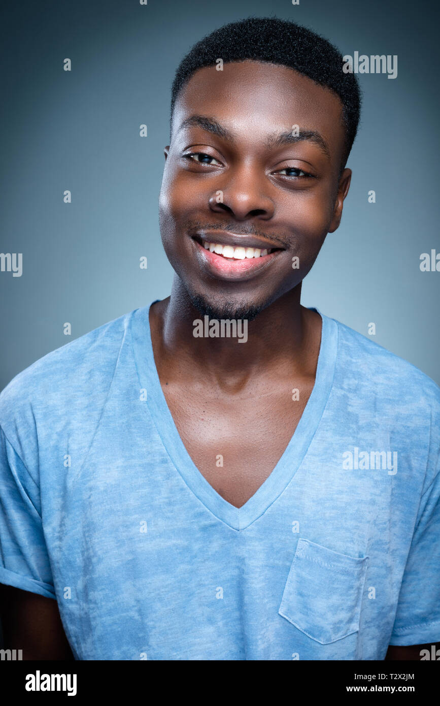portraits of a young black men Stock Photo - Alamy
