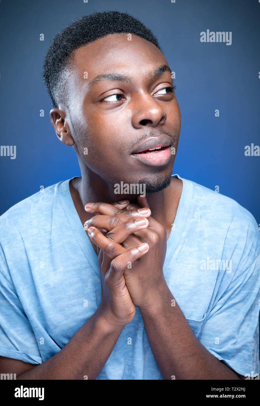 portraits of a young black men Stock Photo - Alamy