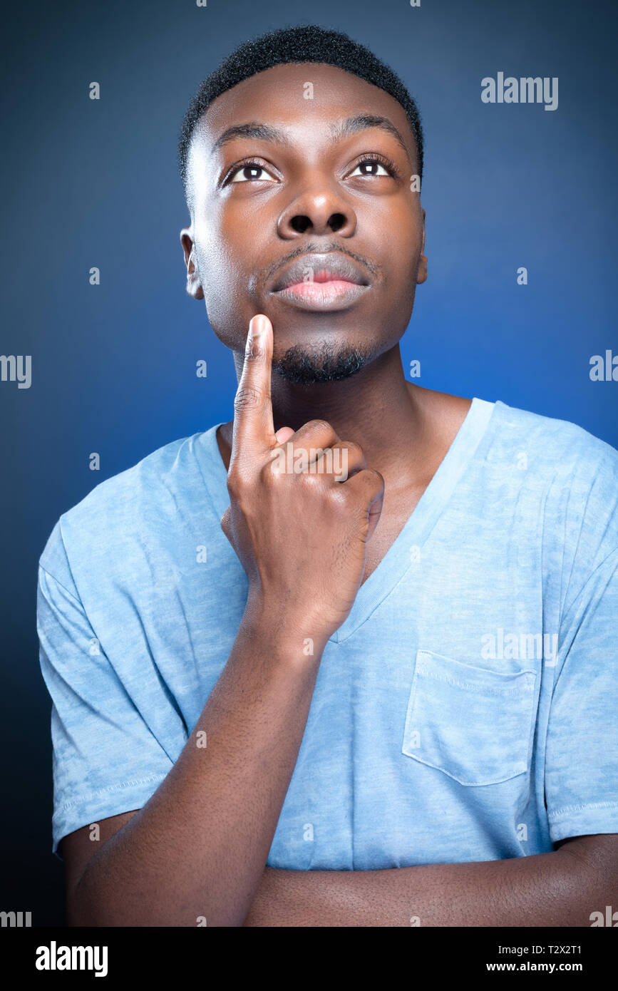 portraits of a young black men Stock Photo - Alamy