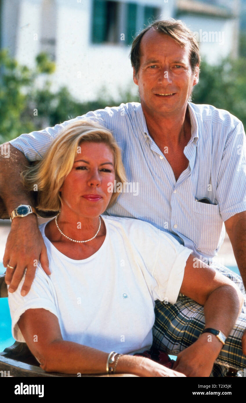 Michael Prinz von Preußen mit seiner Ehefrau Britta, ca. 1992. Michael Prince of Prussia with his wife Britta, ca. 1992 Stock Photo