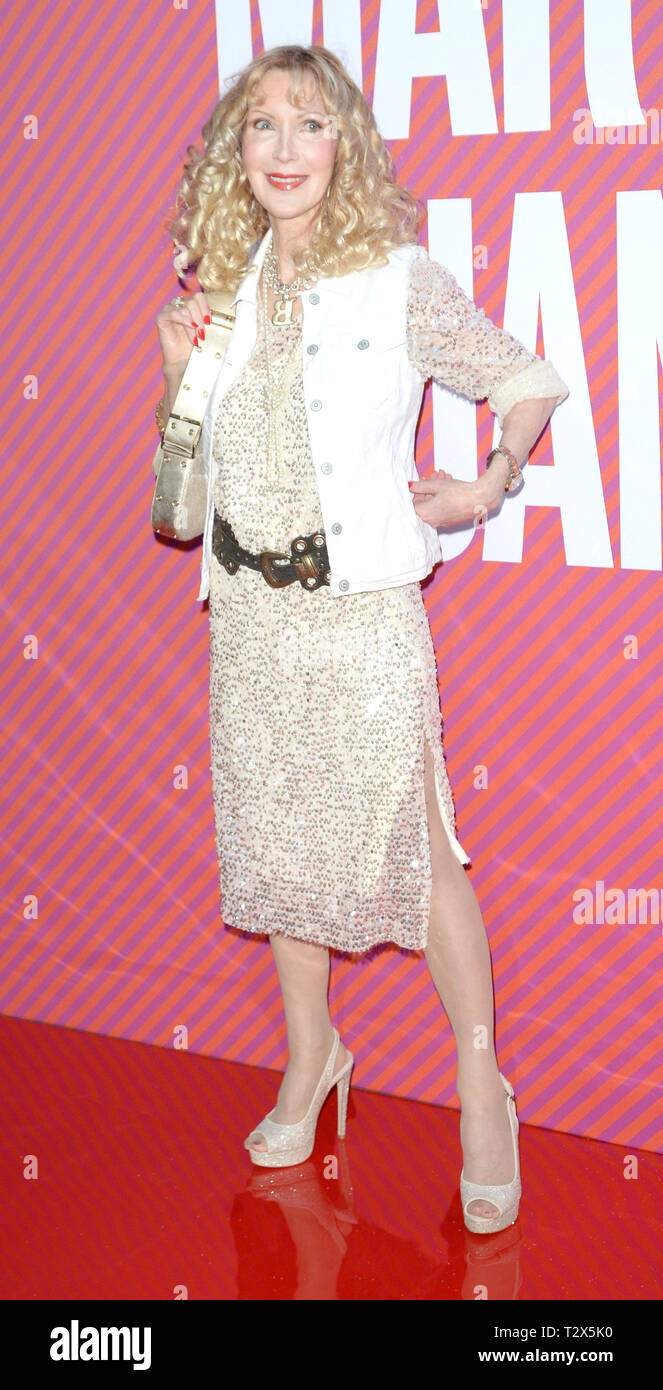 Photo Must Be Credited ©Alpha Press 078237 03/04/2019 Basia Briggs at the Mary Quant Exhibition VIP Preview held at the V&A Museum in London Stock Photo