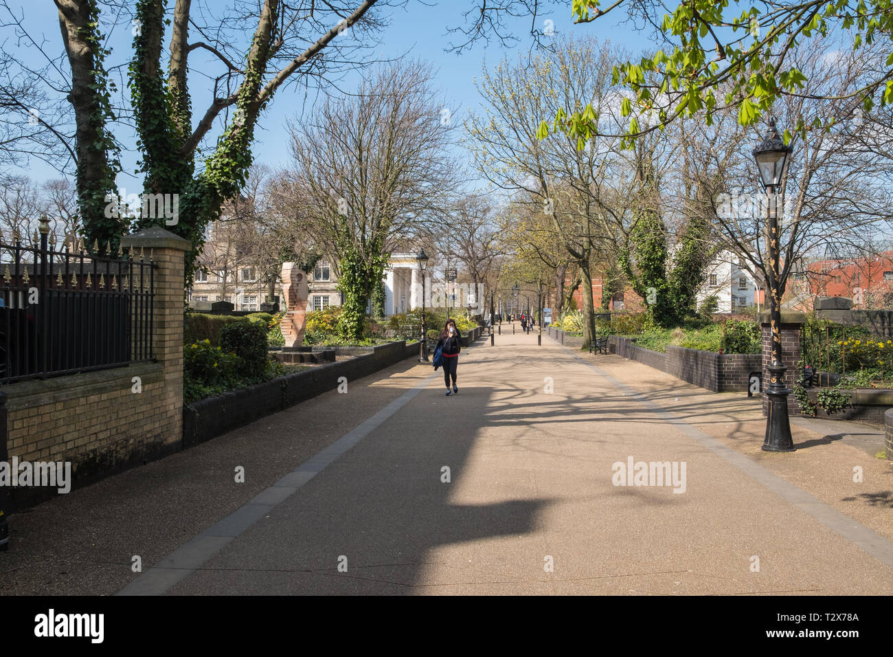 New Walk pedestrian walkway in Leicester City Centre Stock Photo Alamy