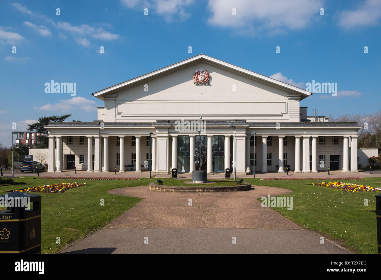 The De Montfort Hall live music and entertainment venue in Leicester, UK Stock Photo