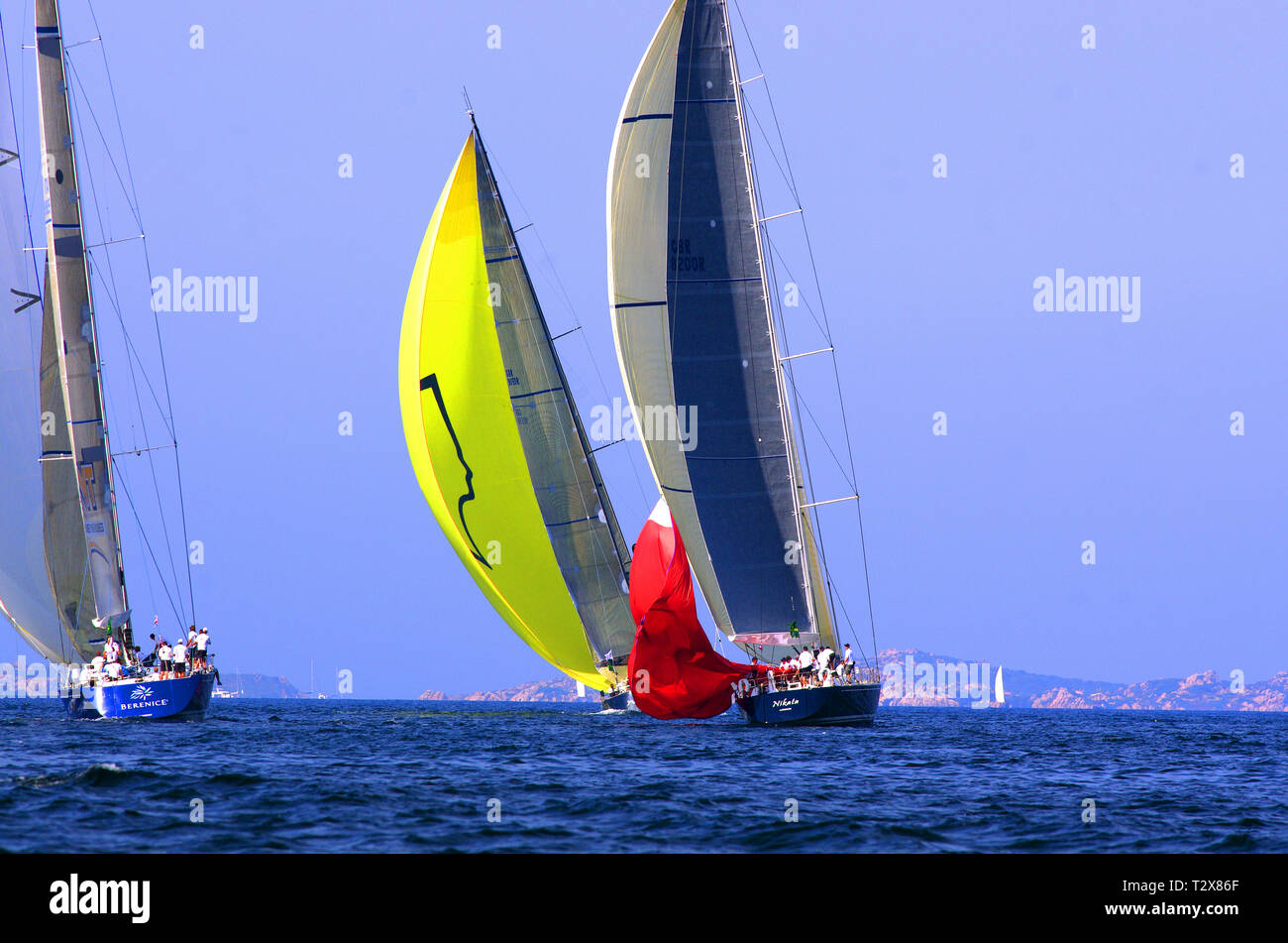 Sailing regattas in Costa Smeralda, Sardinia, Italy Stock Photo Alamy