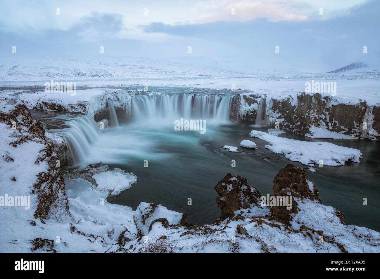 Godafoss, Laugar, Nordurland Eystra, Iceland, Europe Stock Photo - Alamy