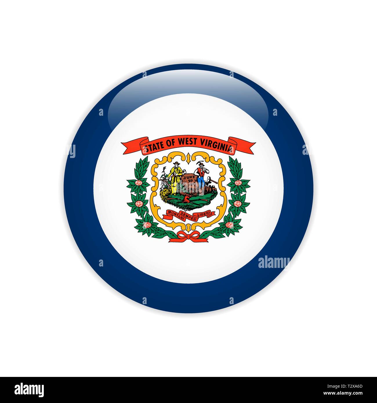 Country flag button Stock Vector Image & Art - Alamy