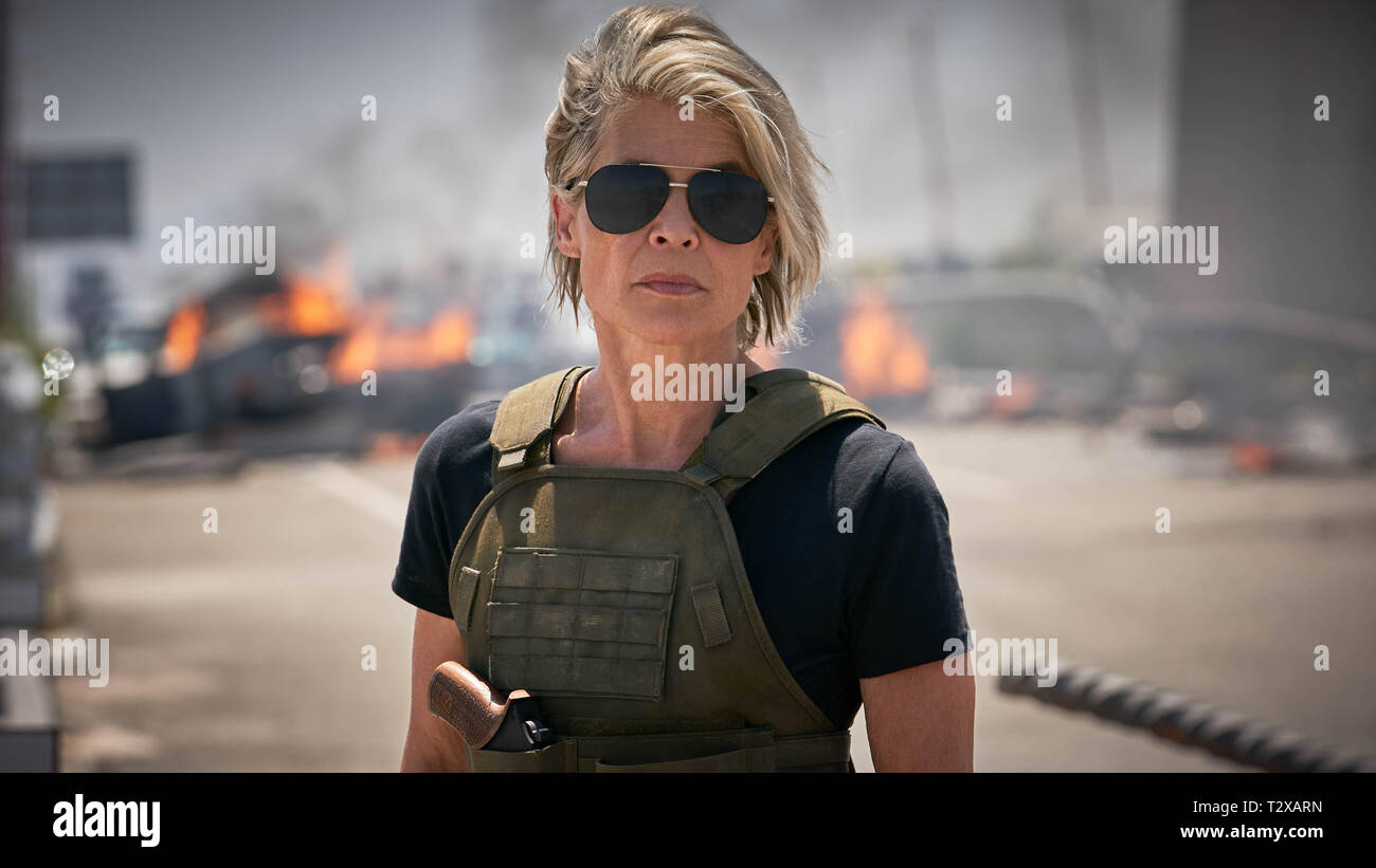 RELEASE DATE: November 1, 2019 TITLE: Terminator: Dark Fate STUDIO: Paramount Pictures DIRECTOR: Tim Miller PLOT: Plot unknown: next installment in Terminator series STARRING: LINDA HAMILTON as Sarah Connor. (Credit Image: © Paramount Pictures/Entertainment Pictures) Stock Photo