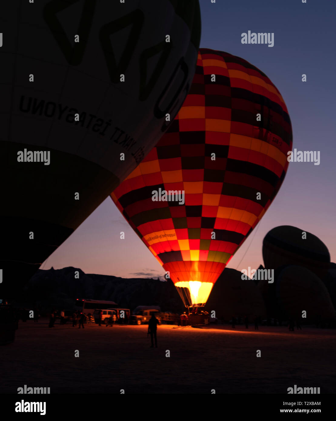 Cappadocia Balloon Visual Show Stock Photo