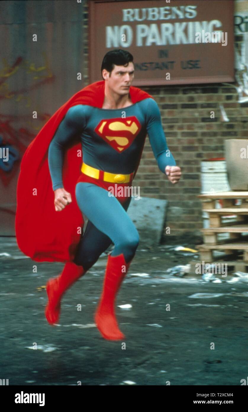 CHRISTOPHER REEVE, SUPERMAN, 1978 Stock Photo