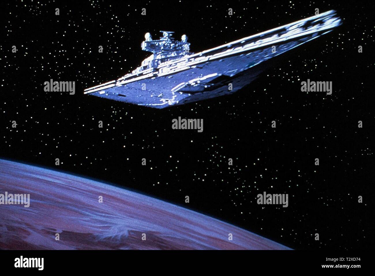 STAR DESTROYER, STAR WARS: EPISODE IV - A NEW HOPE, 1977 Stock Photo