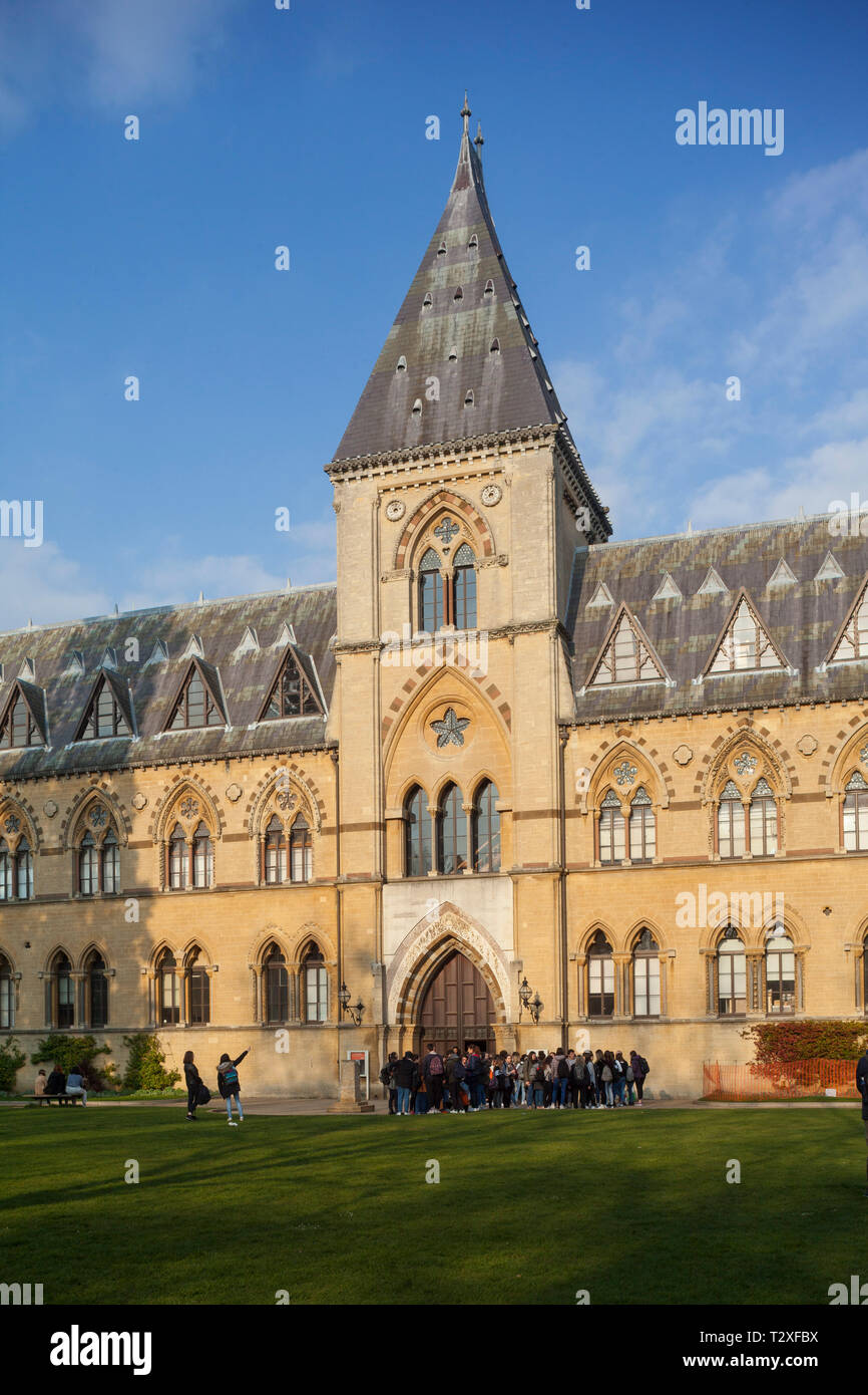 A front view of the Oxford University Museum of Natural History Stock Photo