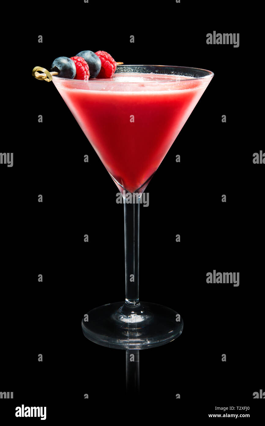 Cosmopolitan cocktail on a black background Stock Photo