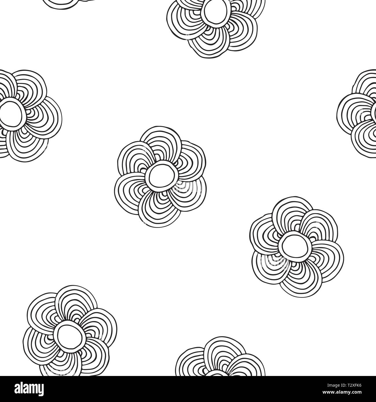 Floral seamless pattern. Plant texture for fabric, wrapping, wallpaper and paper Stock Vector