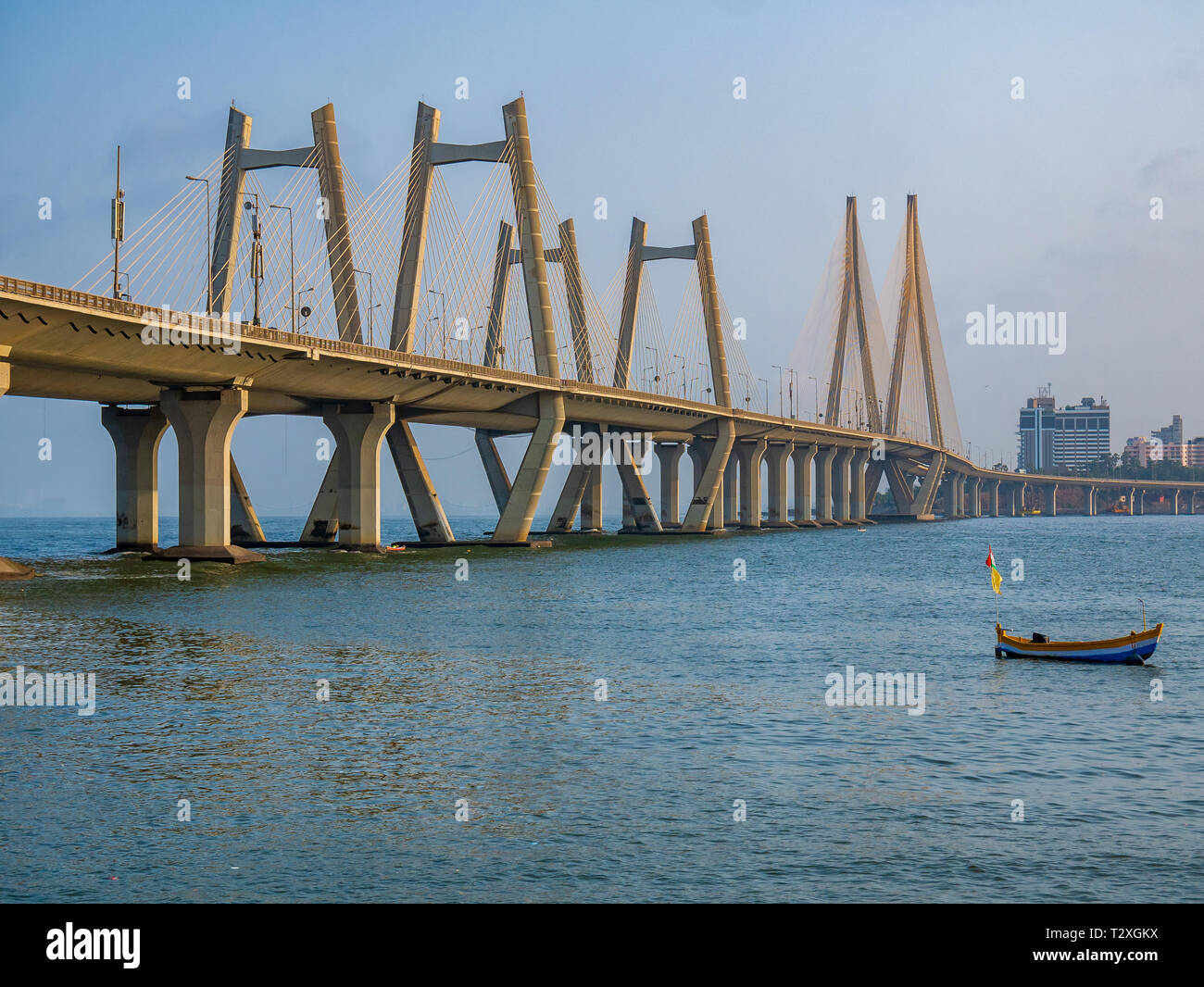 Bandra-Worli Sea Link, Mumbai. Cityscape of Mumbai Stock Photo