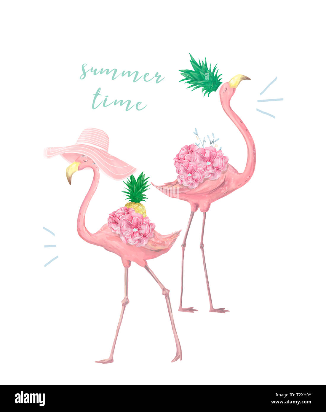 Pink Flamingos Poster High Resolution Stock Photography And Images Alamy