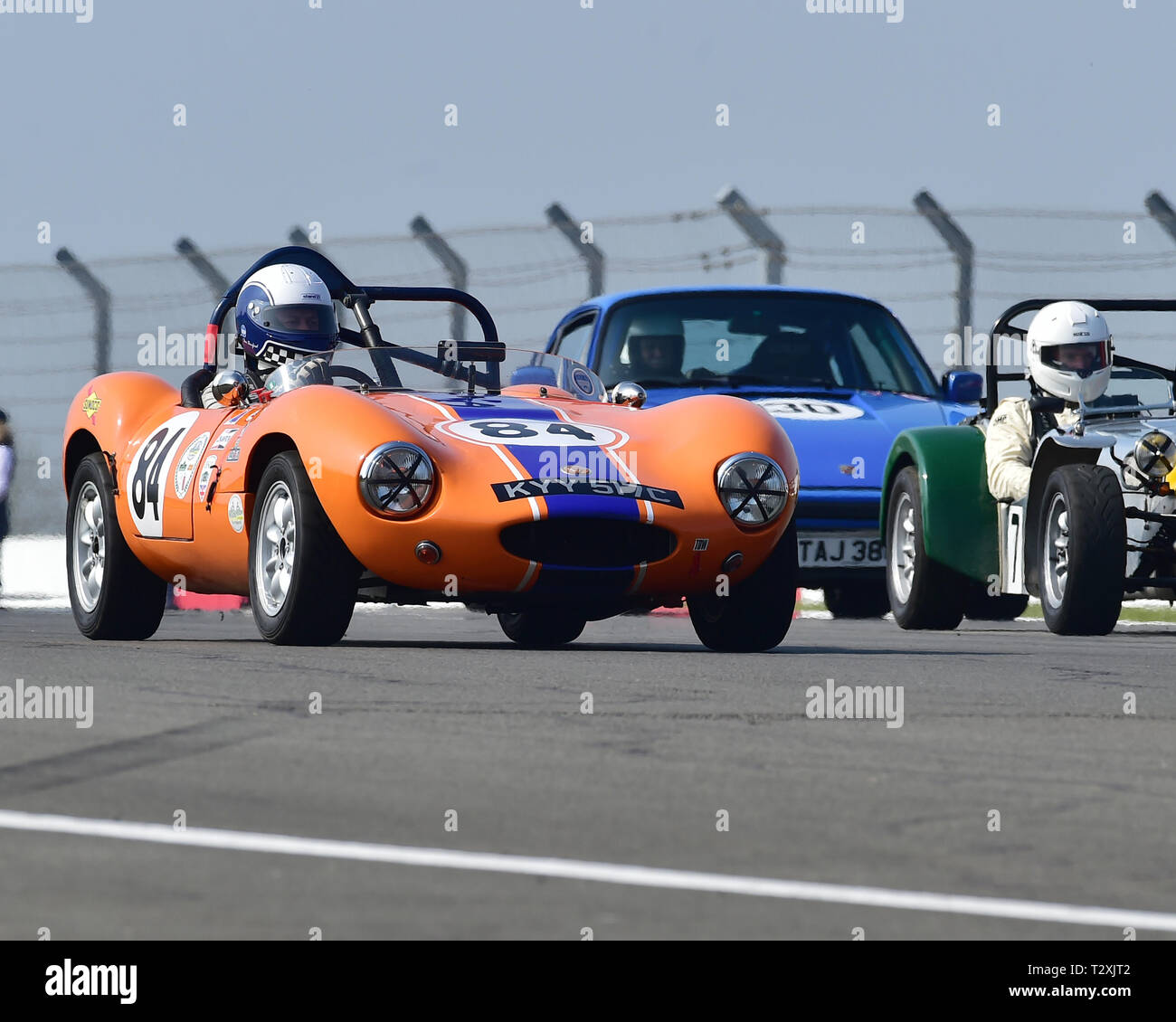 Ian Burford, Ginetta G4, Historic Road Sports Championship, HSCC, Season Opener, Saturday, 30th March 2019, Donington Park, circuit racing, CJM Photog Stock Photo