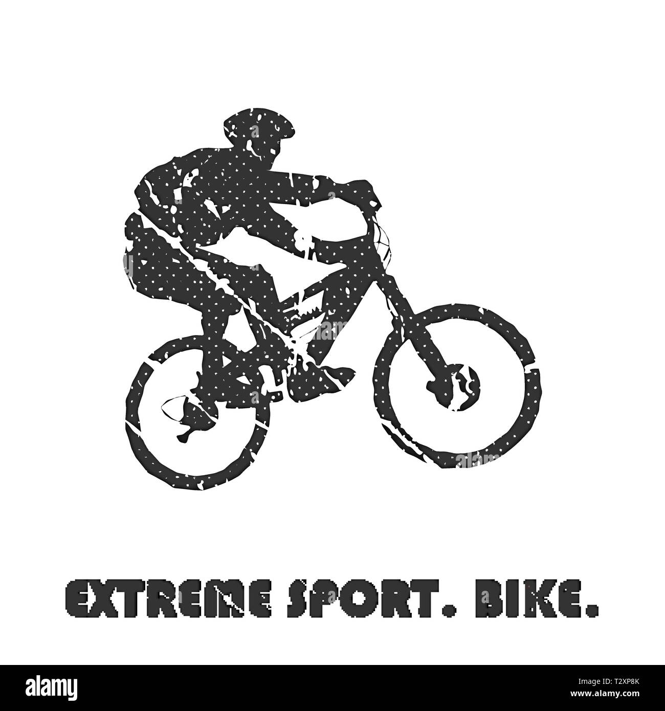Bike And Bikers Man Illustration Creative And Luxury Style Image Stock Vector Image Art Alamy
