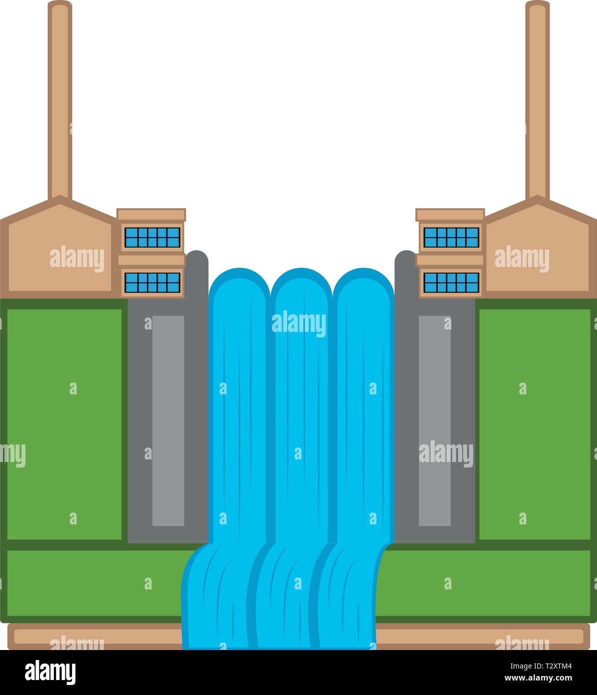 Hydro generated electricity Stock Vector Images - Alamy