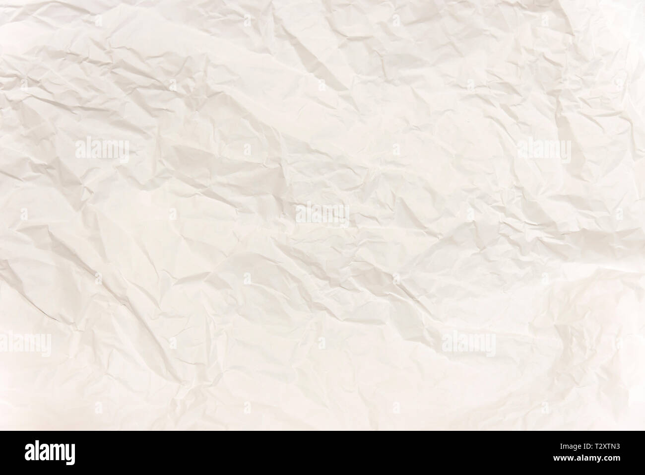 background White crumpled paper Texture Stock Photo