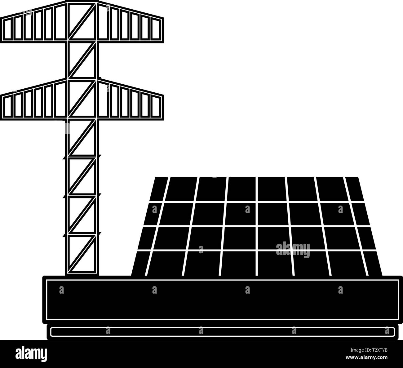Solar power plant icon. Vector illustration design Stock Vector Image ...