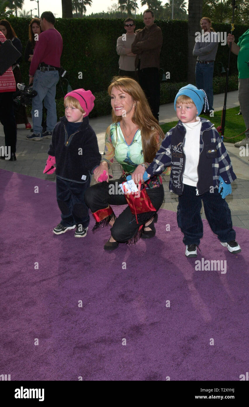 LOS ANGELES, CA. January 29, 2000 Actress JANE SEYMOUR with twin sons