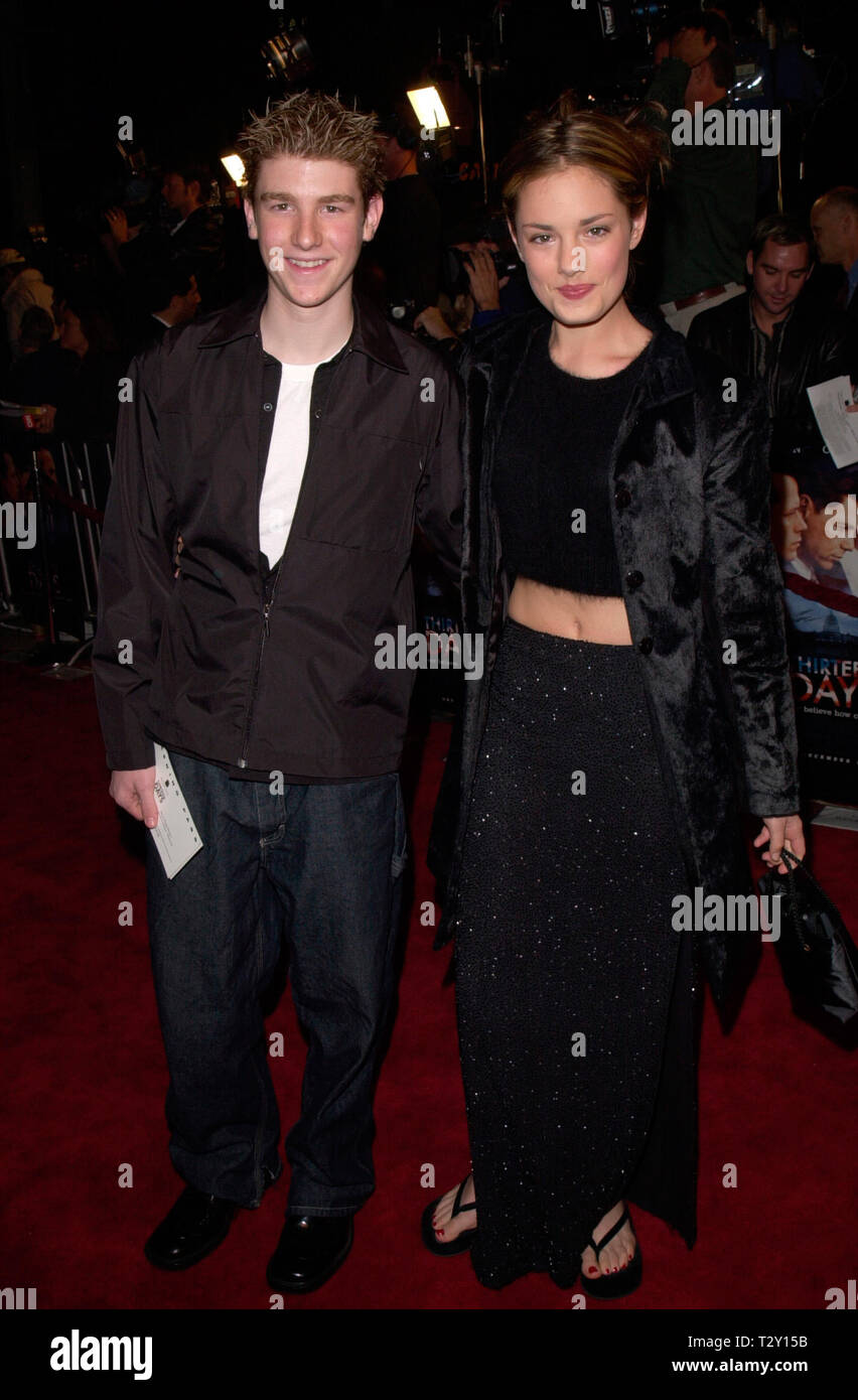 Los angeles ca december 19 2000 actor john foster girlfriend beau