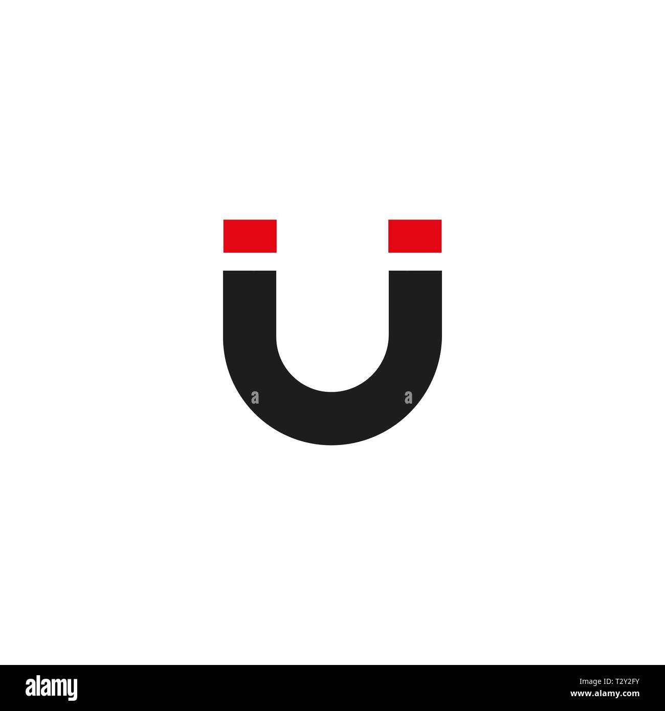 Magnet vector icon on white background. Magnet sign. Attraction icon ...