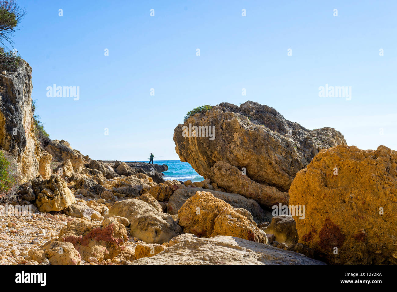 No fishing on rocks hi-res stock photography and images - Alamy