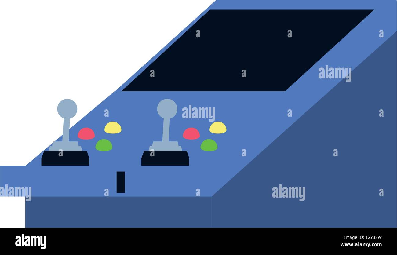 retro console video game machine vector illustration design Stock ...