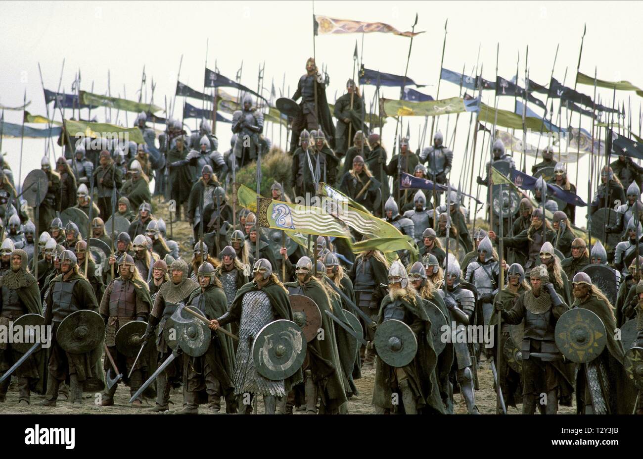 ARMY PREPARES FOR BATTLE, THE LORD OF THE RINGS: THE RETURN OF THE KING,  2003 Stock Photo - Alamy