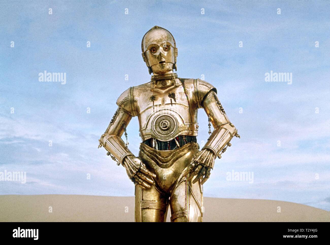 ANTHONY DANIELS, STAR WARS: EPISODE IV - A NEW HOPE, 1977 Stock Photo