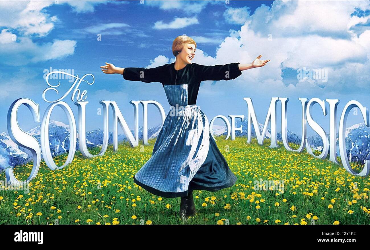 JULIE ANDREWS POSTER, THE SOUND OF MUSIC, 1965 Stock Photo