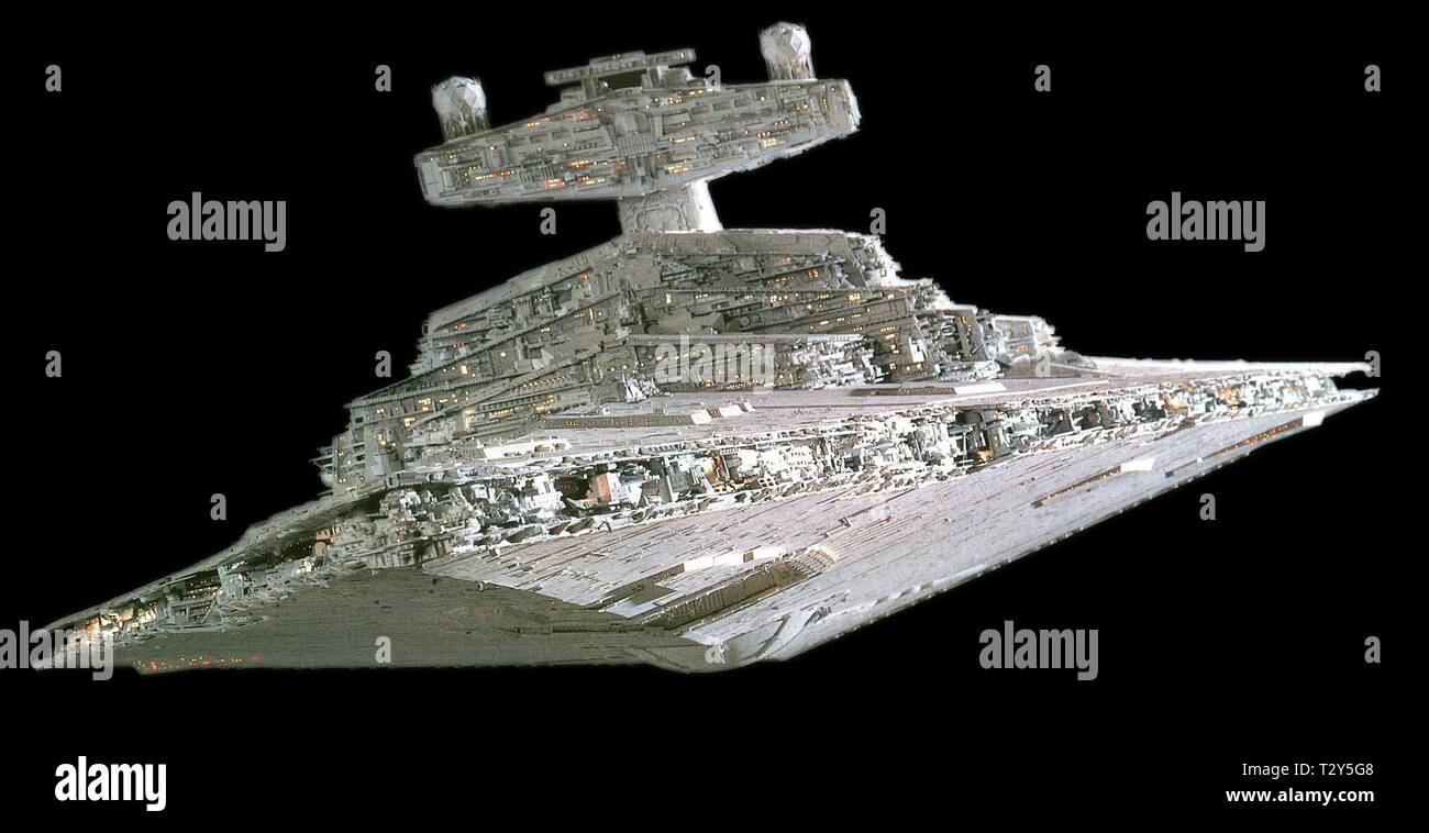 IMPERIAL DESTROYER, STAR WARS: EPISODE IV - A NEW HOPE, 1977 Stock Photo