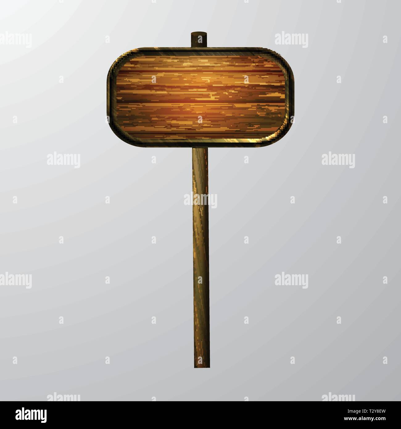 wooden blank cartoon sign board Stock Vector Image & Art - Alamy