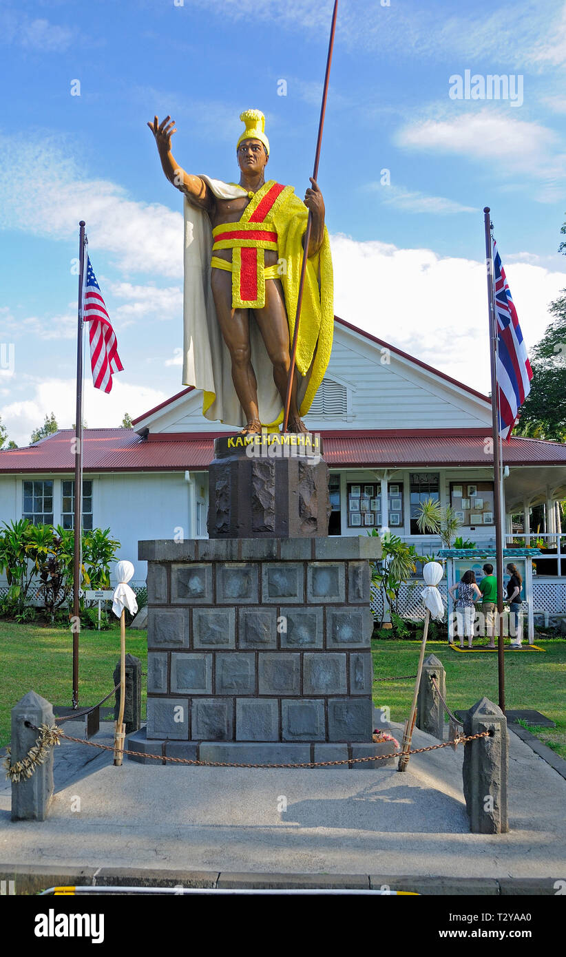 Statue of King Kamehameha in Hawaii Stock Photo - Alamy