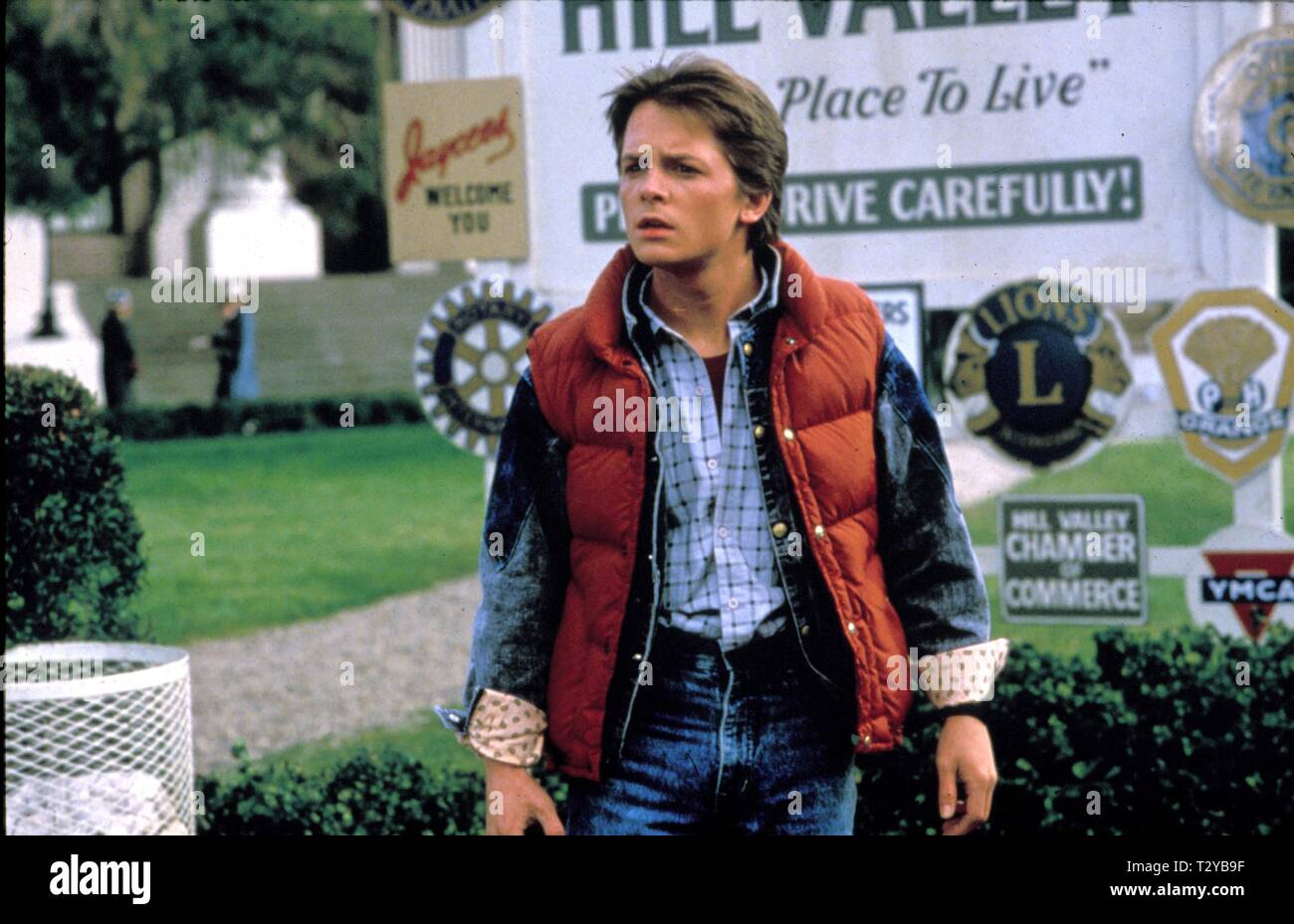 MICHAEL J. FOX, BACK TO THE FUTURE, 1985 Stock Photo Alamy