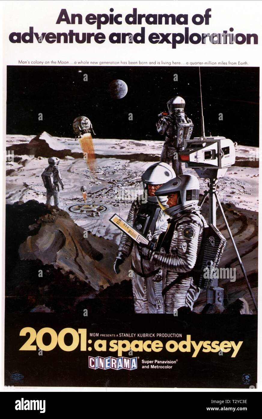 MOVIE POSTER, 2001: A SPACE ODYSSEY, 1968 Stock Photo