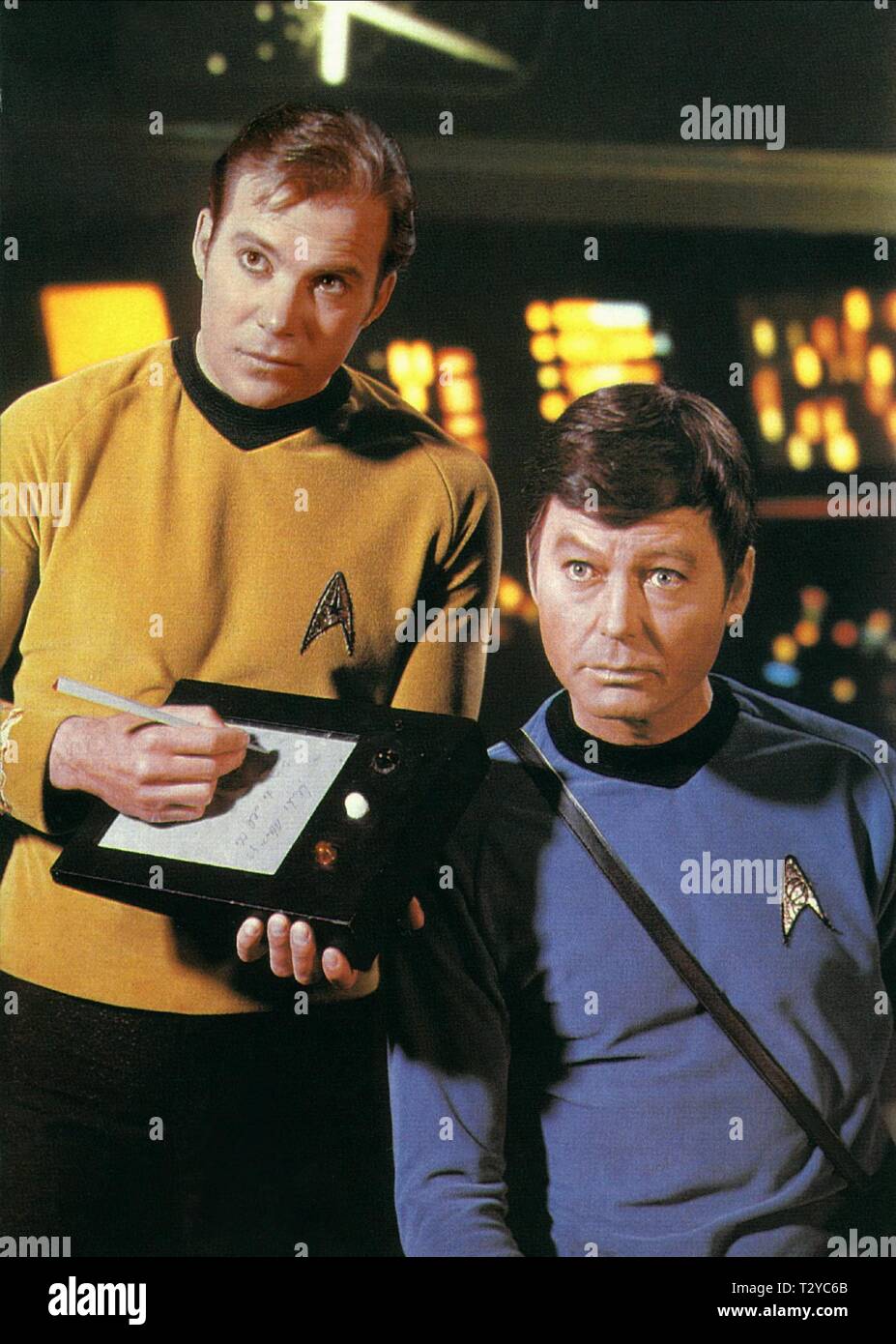 WILLIAM SHATNER, DEFOREST KELLEY, STAR TREK, 1966 Stock Photo