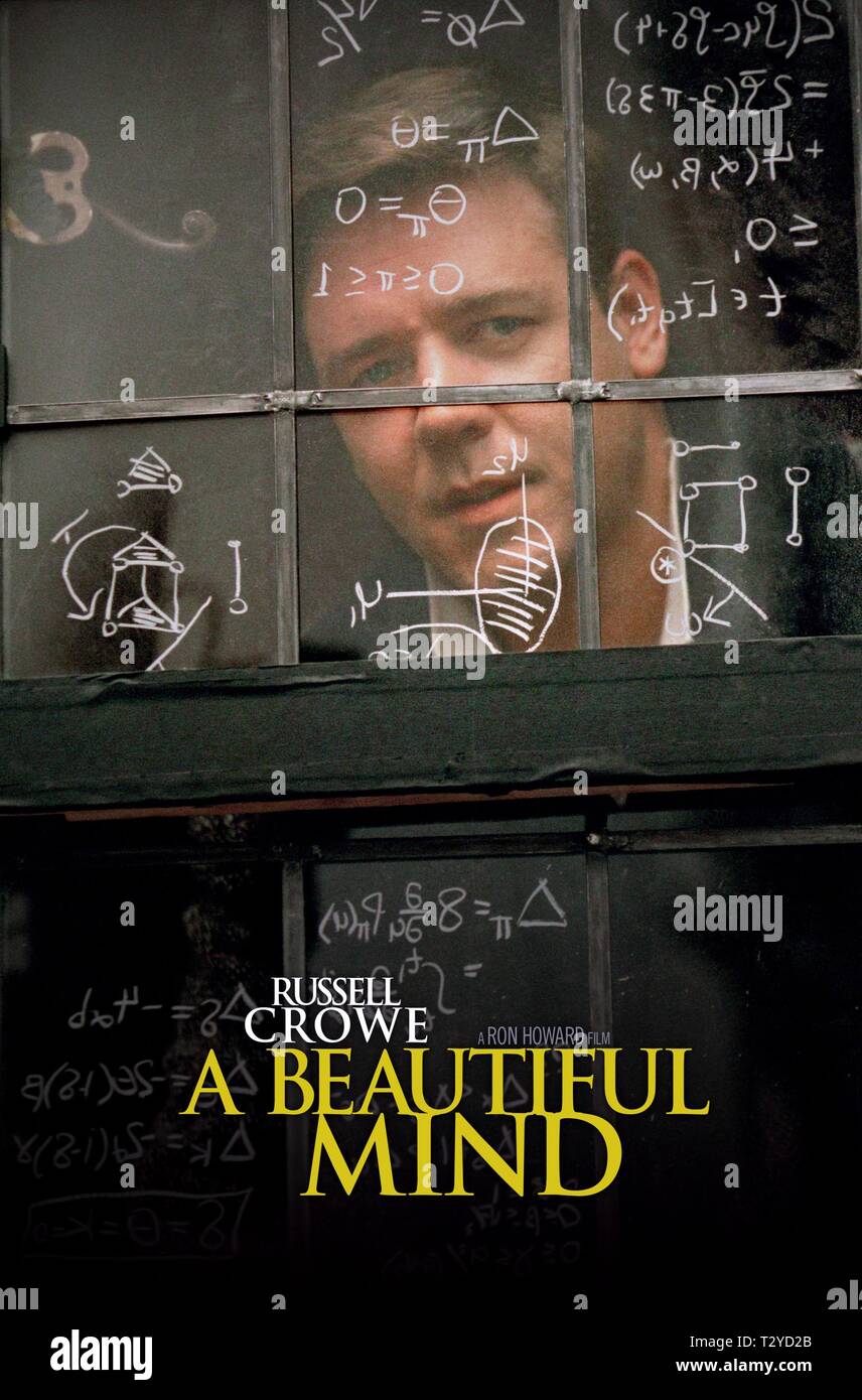 RUSSELL CROWE POSTER, A BEAUTIFUL MIND, 2001 Stock Photo - Alamy