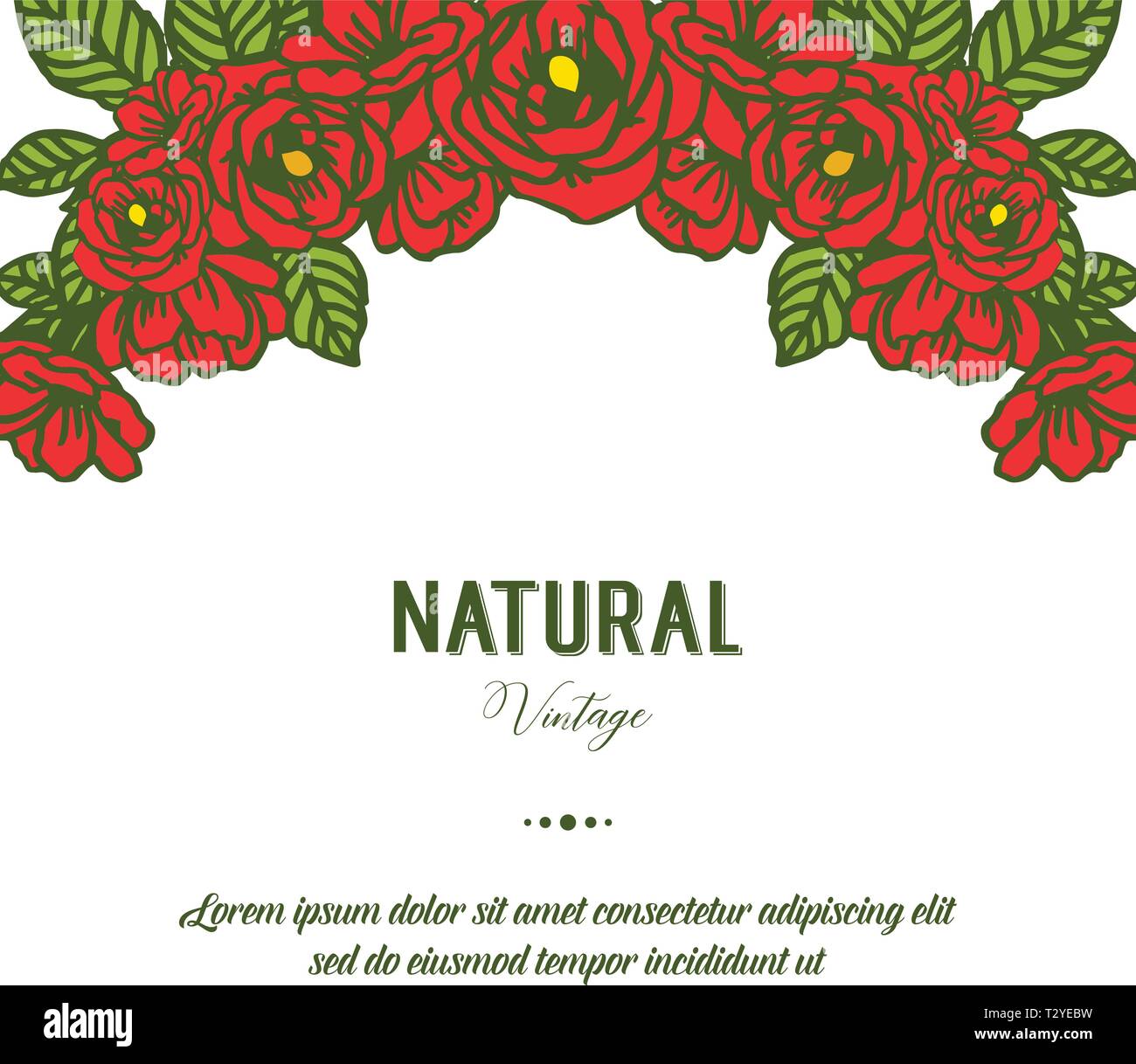 Vector illustration crowd of rose flower frames blooms for invitation ...