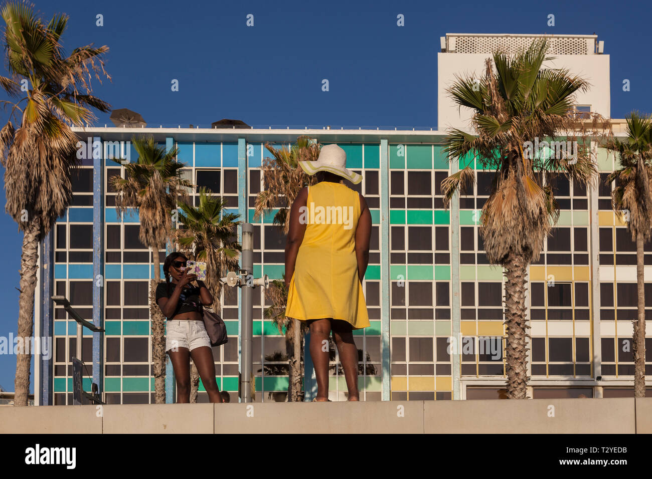 Dan Hotel, Tel Aviv beachfront, Israel Stock Photo