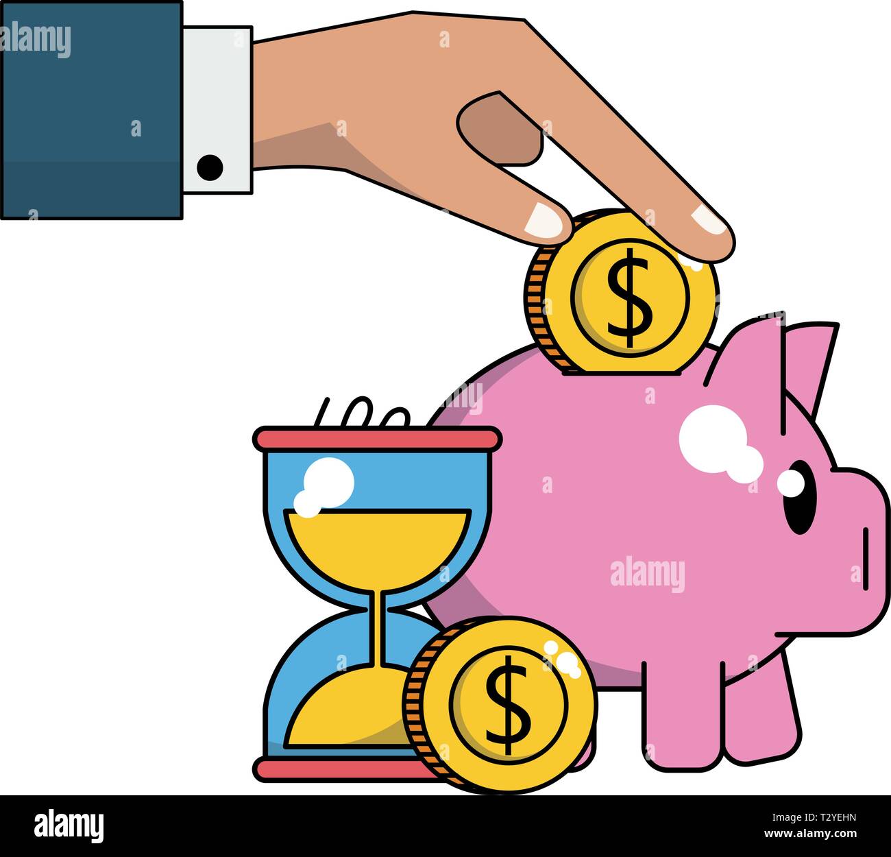 Money savings cartoon Stock Vector Image & Art - Alamy Money savings cartoon Stock Vector Image & Art - Alamy