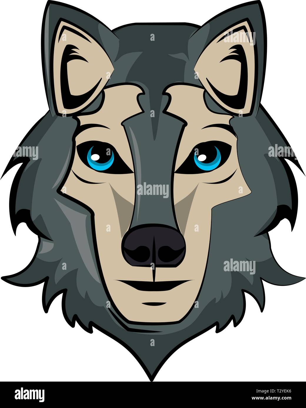 Wolf face cool sketch Stock Vector Image & Art - Alamy