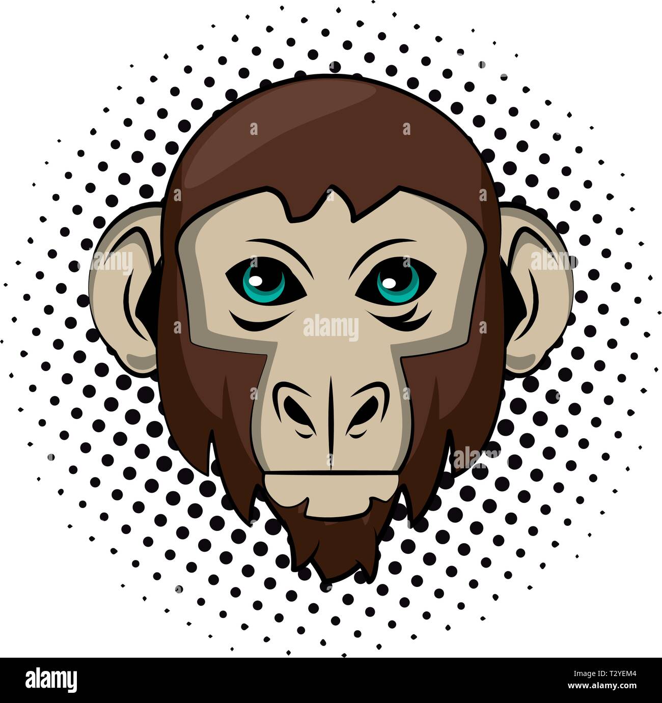 Monkey face cool sketch Stock Vector Image & Art - Alamy