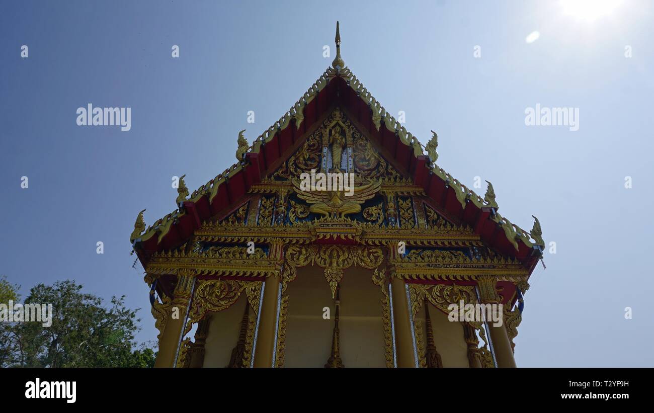 small buddhistic temple complex of wat tongchai Stock Photo